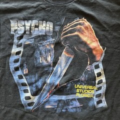 Men’s Vintage Universal Studios Hollywood Psycho Double Sided T Shirt Size XL
