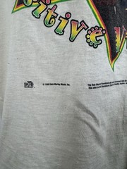 Vintage 90’s Bob Marley Positive Vibration T Shirt Single Stitch Reggae Sz M