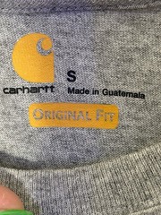 Carhartt Men’s Long Sleeve Logo Tshirt Size Small Original Fit