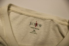 J.Crew Broken-In & Hemp Blend T-Shirt LOT of 2 Mens M Gray Cream Crewneck Tee