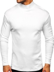 Zonbailon men’s t-shirt high collar solid color warm bottomed shirt long sleeve