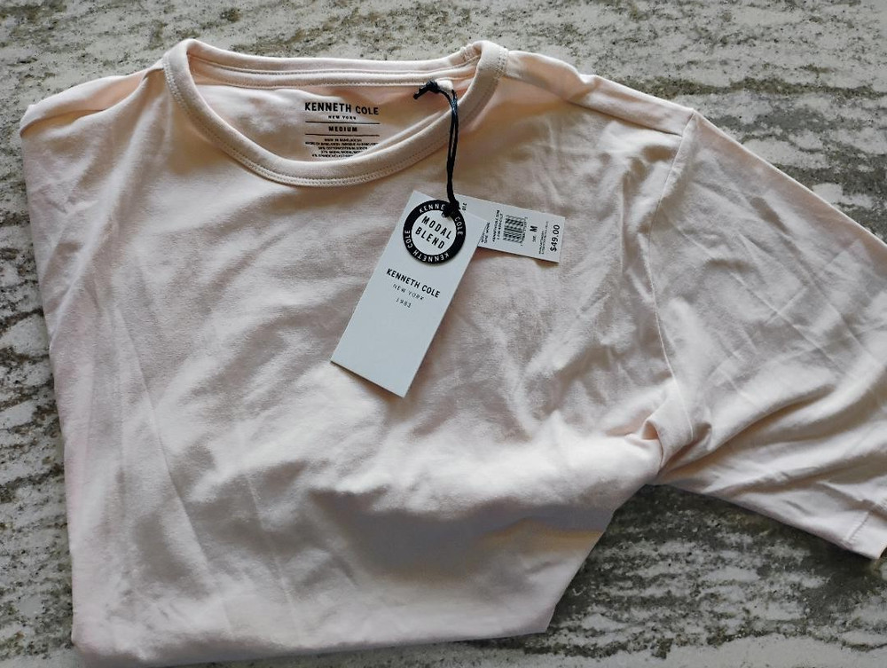 Kenneth Cole Modal Blend Active Short Sleeve TShirt Medium MINT FREE SHIPPING