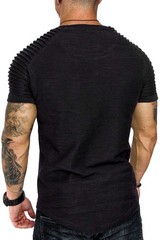 Muscle Fit Tshirt Men Gym Shirts Crewneck Workout T-Shirt Short Sleeve Muscle…