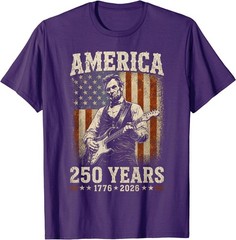 Abraham Lincoln Playing Guitar 4th July 250th Anniversary T-Shirt