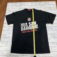FC Bayern Munich Mia San Dahoam Men’s Size L Large 2012 Black T-Shirt VGC Shirt