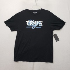New NWT TRUE RELIGION Logo Graphic Short Sleeve Crew Neck Tee Men’s 3XL Black