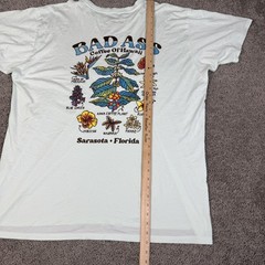 Bad Ass Coffee Of Hawaii Shirt Mens 2XL Green Sarasota Florida Back Print