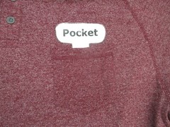 Hudson Barrow Shirt Mens 3X Red Heather Henley Neck Pocket Tee Adult 3XL