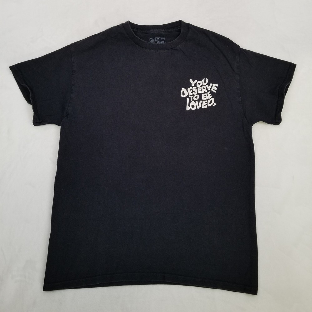 Dream Clothing You Deserve To Be Loved T-Shirt Men’s Size Medium Black