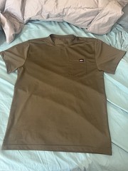 Dickies Shirt Men’s Large Olive Green Pocket Short Sleeve Tee Polyester