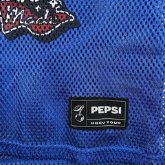 HBCU Pepsi Challenge Football Jersey Blue Size M Cropped Mesh Fabric Graphic