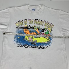 Vintage Cincinnati Parrot Heads T-Shirt Jimmy Buffett Warm 98 Radio Tee Medium