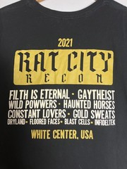 Rat City Recon 2021 White Center Seattle Music Festival Band T-Shirt Men’s Large
