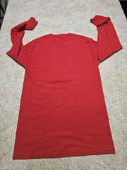 USTA NEO Holiday Tennis Classic Unisex Red Ling Sleeve T-shirt Size S