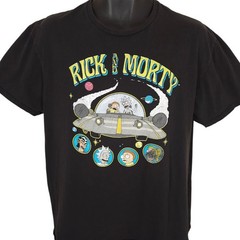 Rick And Morty T Shirt Mens Size XL Black Adult Swim Cartoon Network