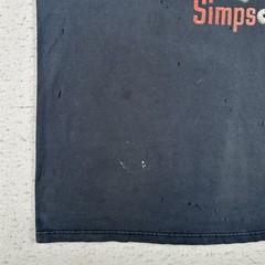 Vintage The Simpsons Sopranos Shirt Men’s 2XL Black TV Show Distressed