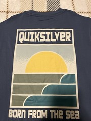 Quiksilver Navy UPF50 Quick Dry Tee-shirt Graphic tee NWT Size S MSRP$60