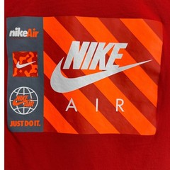 Nike Air Cotton Crewneck Sportswear T-Shirt Graphic Logo Red Men’s Size 3XL-T