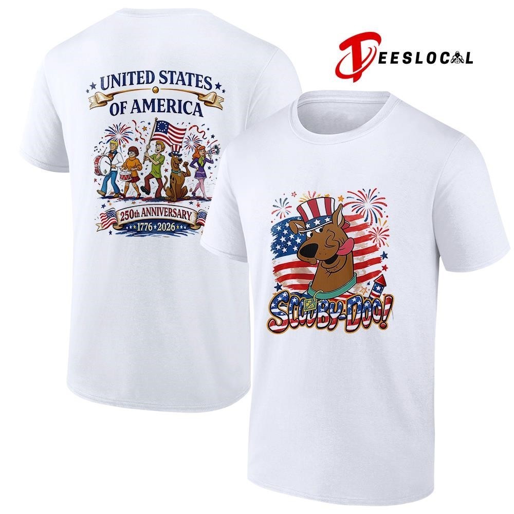 Scooby Doo 250th United State of America anniversary cartoon T-Shirt | S-5XL
