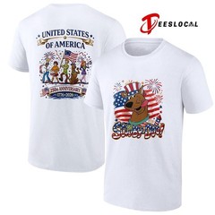 Scooby Doo 250th United State of America anniversary cartoon T-Shirt | S-5XL