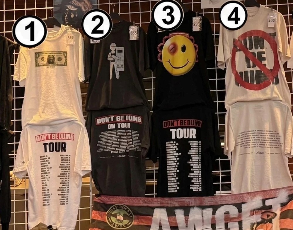 Asap Rocky@ Don’t be Dumb Tour 2026 Merch reprint T-Shirt, FAST SHIP