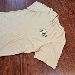Father John Misty T-Shirt Size Medium Tan Cream Double Sided Presentation Tee