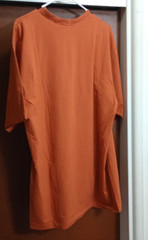 CLAIBORNE MEN’S TSHIRT BURNT ORANGE XL STRETCHY