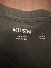 hollister california Core Fit Men’s T Shirt Black Size Large
