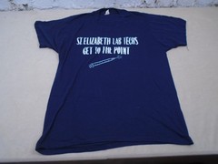 Vintage 80s 90s Lab Techs Get To the Point T shirt Drug Needle Funny Sz Large