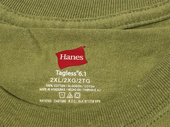 2 New Hanes Men’s Tagless Comfort Soft 100% Cotton T-Shirts – Size 2XL