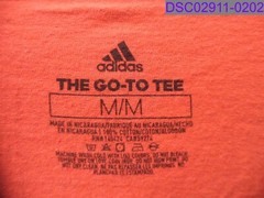 WHITE SPOT Unisex Medium Adidas The Go-To Tee Red Short Sleeve T-Shirt 20″ Bust