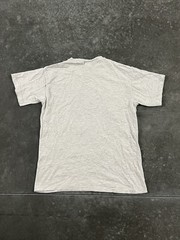 Vintage 90s Nike Big Blue Swoosh T Shirt Gray Made in USA