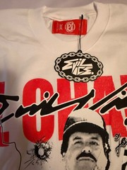 Evil Vice Limited Edition “El Chapo” Red Tag Exclusive White Size XL