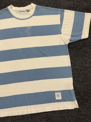 Vintage Claiborne Striped Cotton T-Shirt Adult M Relaxed Casual 90s