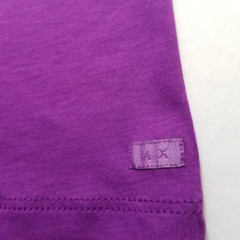 Armani Exchange Mens Slim Fit Short Sleeve Pima Cotton V Neck Shirt Purple Large