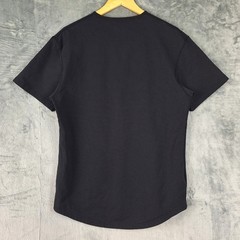 Bylt Shirt Mens Large Black Drop Cut Lux Short Sleeve Casual Polka Dot Stretch