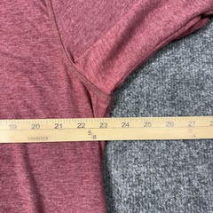 UNTUCKit Henley Shirt Mens 2XL Red Long Sleeve Tagless Cotton Blend Soft Knit
