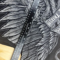 7.62 Design In Arms We Trust Eagle Graphic Tee Mens XL Black 2009 Y2K Shirt