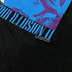 Vintage Guns N Roses Shirt XL EURO Black 90s Band Use Your Illusion II 1991