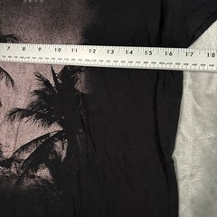 XL Black Graphic Tee – Wishing You Were Here Palm Y2K Grunge – Streetwear Tropic