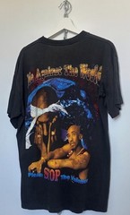 2Pac All Eyes On Me Double-Sided Graphic Men’s Black XL Crewneck T-Shirt
