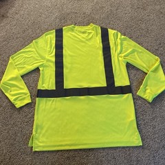 Dickies Hi-Visibility T-Shirt Yellow Mens Medium Yellow Reflective Work Shirt
