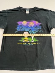 Vintage Camp Snoopy Cedar Point Shirt Mens XL Black Peanuts Graphic Tee