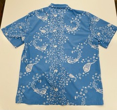 Malibu Beach Club By Drill Clothing Button Up Light Blue Paisley Shirt Sz Large