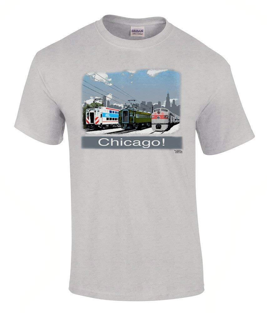 Chicago Trains printed Railroad T-Shirt [5]