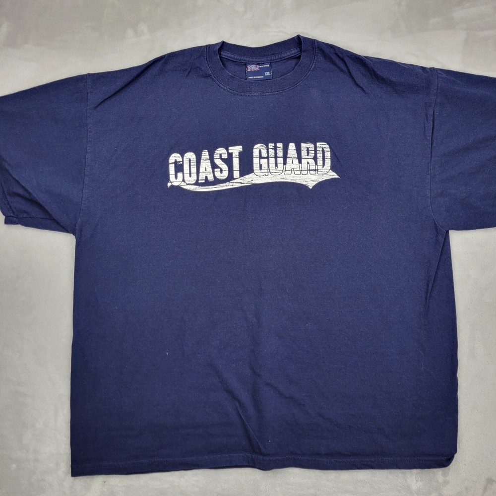 United States Coast Guard Shirt Men XXL Blue Crewneck Military Veteran Vet Adult