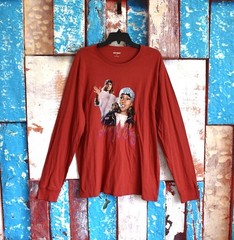 Unisex Old Navy Mary J Blige Graphic T-Shirt Long Sleeve MEDIUM Cherry Birch NEW