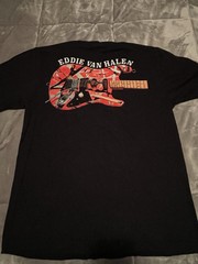 The Roxx Single Stitch Sz L Eddie Van Halen Shirt Black EUC Smoking Baby