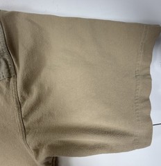 Vintage Karl Kani Men’s T-Shirt Size 2XL Tan Beige Hip Hop Shoulder Patches Y2K