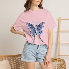 Chrome Lunar Moth Signal Graphic T-Shirt